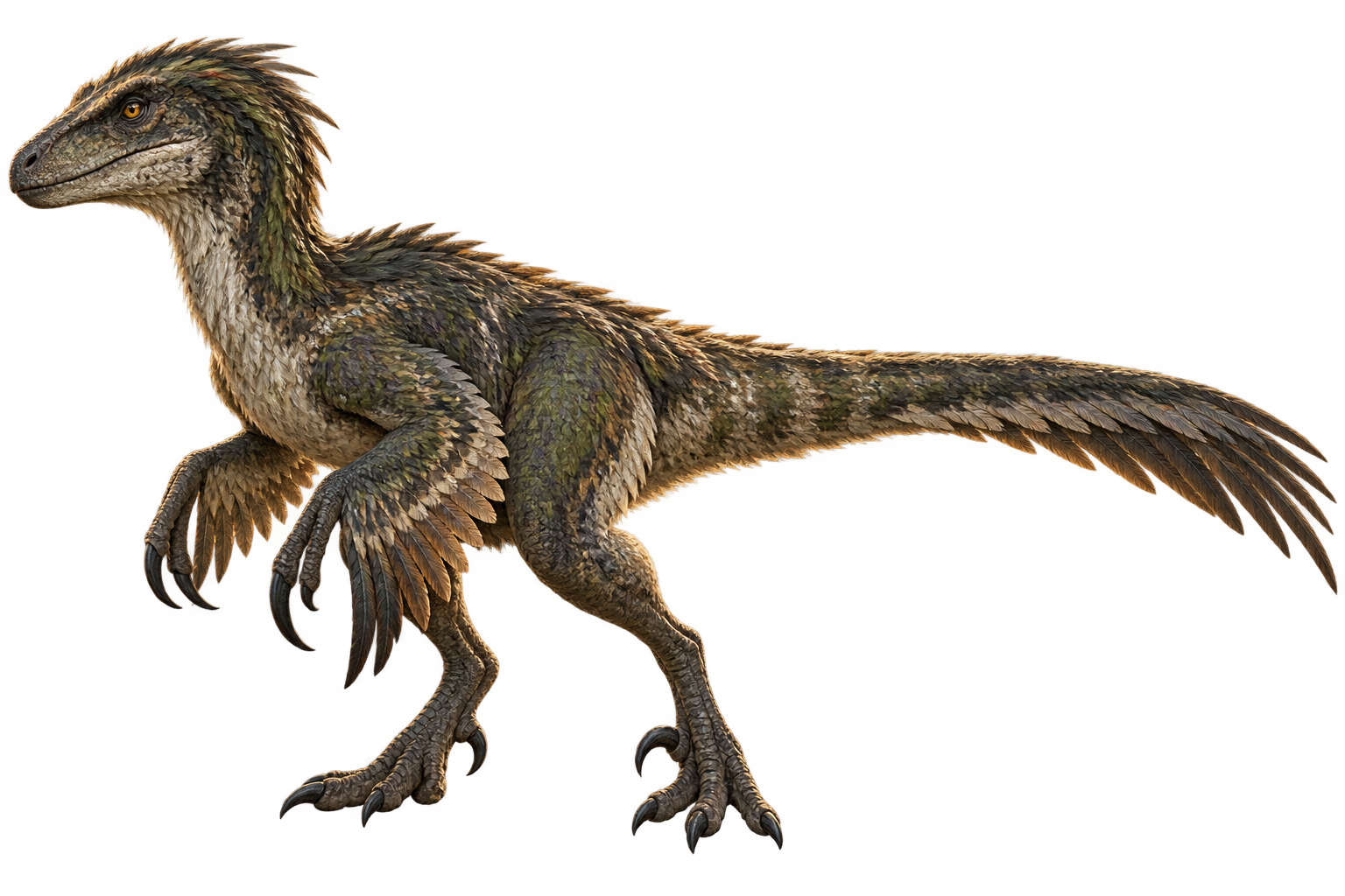 ديناصور Omniraptor بلون عدّاء القصب